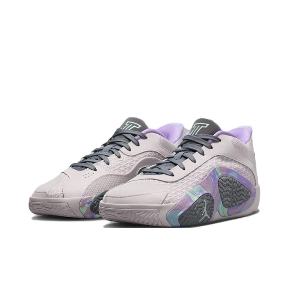 Jordan Kids' Grade School Tatum 2 Sidewalk Chalk Basketball Shoes FJ6459-600 - Picture 4 of 6